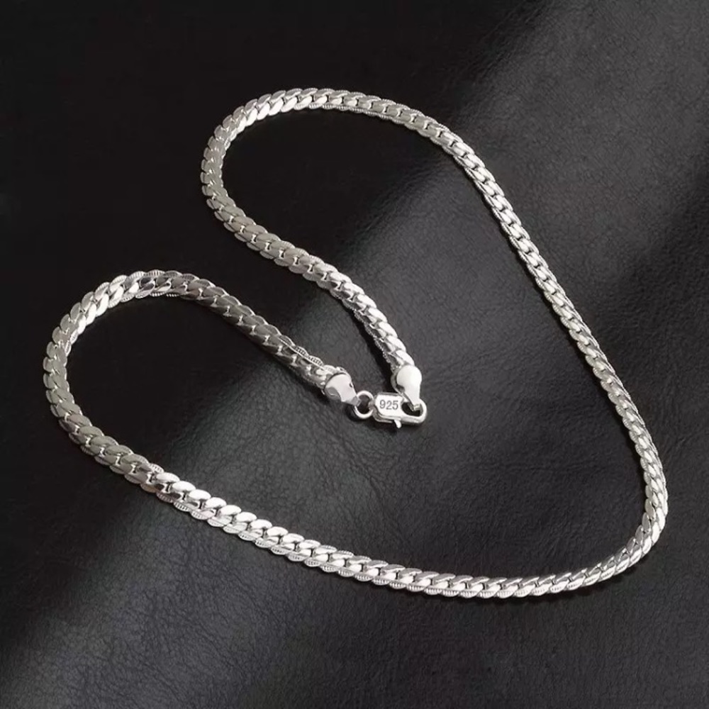 925 Sterling silver snake necklace - Picture 2 of 5